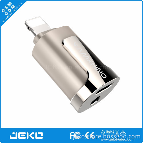Mini mobile accessories 3.5mm jack with micro usb charging for iphone 7